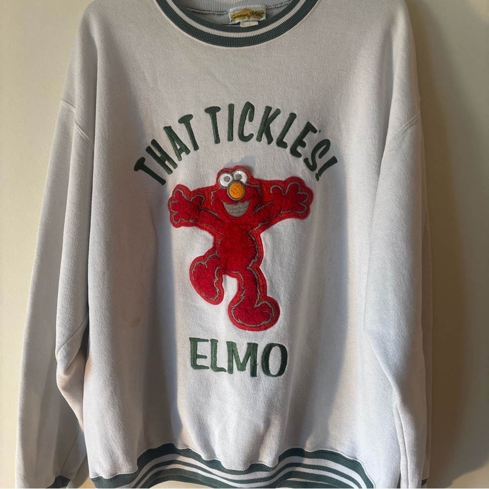 Sesame Street Elmo Crewneck Sweater - White and Red - Picture 7 of 7